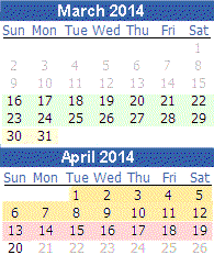 QuestionnaireCalendar2